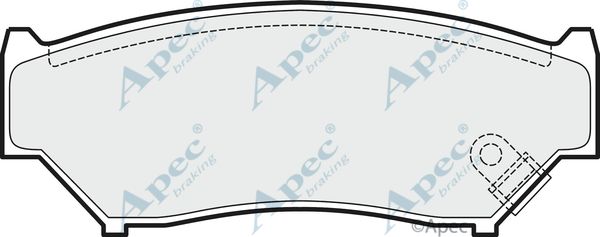 APEC BRAKING Комплект тормозных колодок, дисковый тормоз PAD1520